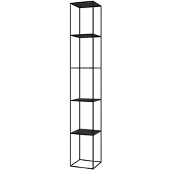 Säulenregal Slim Irony Column Zeus schwarz, Designer Maurizio Peregalli, 206x31x31 cm
