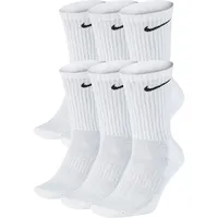 Nike Everyday Cushioned Crew-Trainingssocken 6er Pack White/Black 34-38