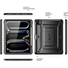 Supcase Hülle für iPad Pro 13 Zoll (2024) Schwarz