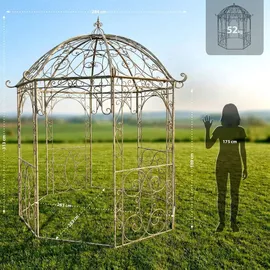 deluke Pavillon 2,84 x 2,63 m Antik-Creme