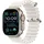 Apple Watch Ultra 2 GPS + Cellular 49 mm Titangehäuse natur, Ocean Armband weiß One Size