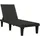 vidaXL Sonnenliege 155 x 58 x 83 cm schwarz