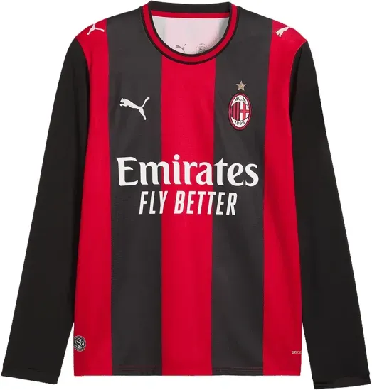 PUMA AC Mailand Trikot Langarm Home 2026/2027 Schwarz F01