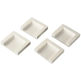 xavax Trocknerfixierplatten zum Aufkleben, 4er-Set, 4,5 x 4,5 cm (00111310)
