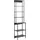 WELLTIME Badregal WELLTIME "Lodi", schwarz, B:51cm H:190cm T:30cm, Holzwerkstoff, Regale, Badregal, Hochregal mit Metallrahmen, 6 Böden - (B/T/H) 51/30/190 cm