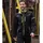 Terrax Workwear Herren Arbeitsjacke Softshelljacke - Zweifarbige Berufsjacke mit vielen Taschen in Schwarz-Limette Größe 3XL - 3XL
