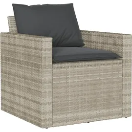 vidaXL Garten-Lounge-Set 4-tlg. hellgrau