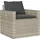 vidaXL Garten-Lounge-Set 4-tlg. hellgrau