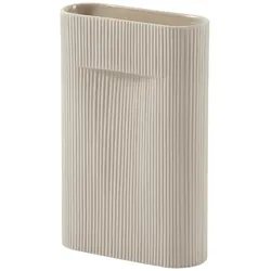 Muuto Ridge Vase, höhe 35 cm, beige