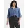 Levi's Jeansbluse "DOREEN UTILITY", Damen, Gr. XXXL (54/56), blau (in patches), Denim/Jeans, Obermaterial: 100% Lyocell, unifarben, regular fit normal, mit Aufschlag, Blusen Jeansbluse, mit Taschen