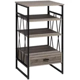 Beliani Regal 56 x 101 x 51 cm Dunkelbraun