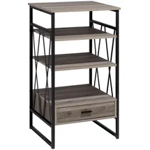 Beliani Regal 56 x 101 x 51 cm Dunkelbraun
