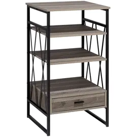 Beliani Regal 56 x 101 x 51 cm Dunkelbraun