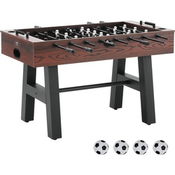 VEVOR Kickertisch, 55-Zoll-Kickertisch in Standardgröße, Indoor-Kickertisch in Voller Größe für Zuhause, Familie und Spielzimmer, Fußball mit Kickertisch-Set, inklusive 4 Bällen und 2 Getränkehaltern