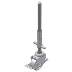 Lenkr. Ø 125mm feststellb., Spindel/ Aluminium-Guß/ Stahl