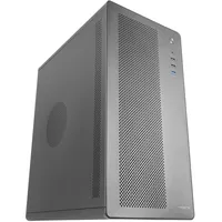 Tacens AEROM, Micro-ATX-PC-Gehäuse, Robuste Metallstruktur mit Frontgitter, 1x Ultraleiser 120mm-Hecklüfter, Unterstützung für bis zu 3 Frontlüfter, Mini-Tower, USB 3.0, Schwarz