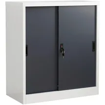 VCM Malivo Aktenschrank 2fach 80 x 40 x 180 schwarz