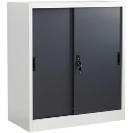 VCM Malivo Aktenschrank 2fach 80 x 40 x 180 schwarz