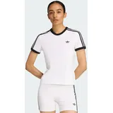 adidas 3S TEE SLIM Weiß/Schwarz XS