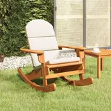 Adirondack-schaukelstuhl Mit Kissen Massivholz Akazie