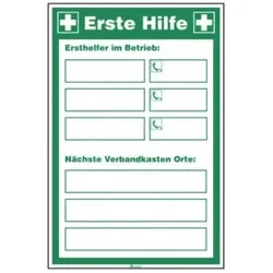 Anleitung zur Ersten Hilfe Ersthelfer, Typ: 02200