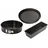 ORIGINAL KAISER Classic Backform Set 3-teilig Springform ø Königskuchenform Obstbodenform ø 30 cm Made in Germany mit Antihaftbeschichtung Stahl Black 32 x 31 x 12 cm 3-Einheiten 26 cm