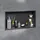 VILSTEIN Wandnische Dusche 30x60 cm [ROSTFREI] - Randlose Nische - Wandnische Schwarz - Einbauregal für Dusche im Aufputz - Duschnische aus Edelstahl - Versenkte Duschnische für das Badezimmer