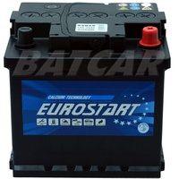 EUROSTART 12V 50Ah 470A/EN Autobatterie - Starterbatterie ersetzt 45Ah 55Ah 60Ah