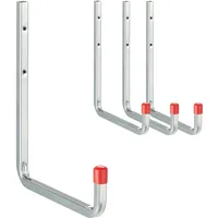 Relaxdays Garderobenhaken Relaxdays Rot/Silber