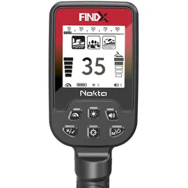 nokta detection technologies Metalldetektor FINDX Profi wasserdicht mit 28cm Suchspule