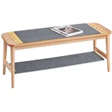 SoBuy Schuhbank 110 x 46 x 37 cm beige / beige
