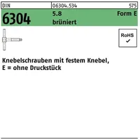 Industrial Quality Supplies DIN 6304 Form E Knebelschraube M8x60