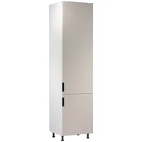 ROYAL24_MARKT Hochschrank - Die perfekte Lösung für Ordnung und Stil. (Küche Hochschrank, 1-St., Premium - Sorento Weiß Beige - D60RWN L/L) Beste Güte - Innovativ - Modern. beige|weiß