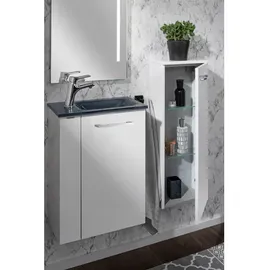 Fackelmann Waschbeckenunterschrank 44 x 60 x 24,3 cm Weiß