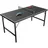 Juskys Mini Tischtennisplatte Flexi Schwarz