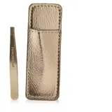 Tweezerman Mini Slant Tweezer & Case - Schräge Mini Mit Etui, Rose Gold Pinzetten 1 Stück