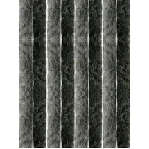 arsvita Flauschvorhang 160x220 cm Unistreifen anthrazit - schwarz,