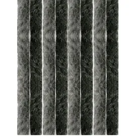arsvita Flauschvorhang 160x220 cm Unistreifen anthrazit - schwarz,