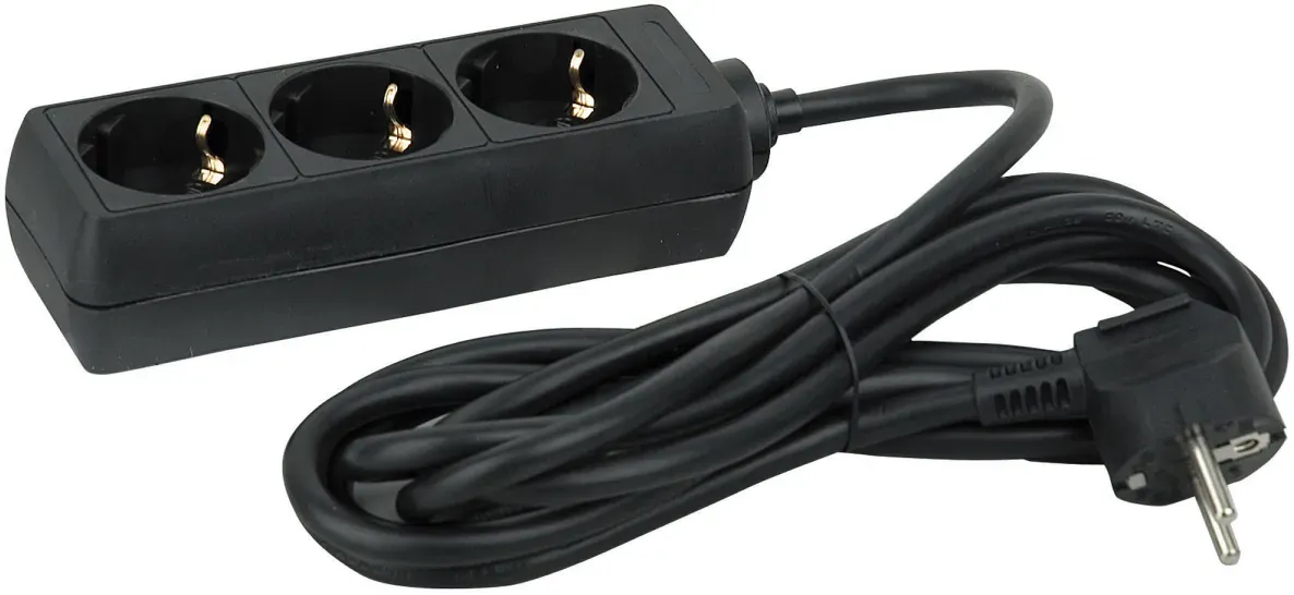 DAP 3-way Socket 3x 1.5 mm2 1.5 m