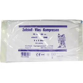 KERMA Verbandstoff GmbH ZELLSTOFF VLIES-KOMPRESSEN 10CMX20CM STERIL