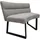 Hti-Living Polsterbank Liron Grau 108 cm