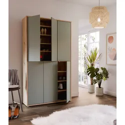 Schrank ALICE SPRINGS 6-trg Artisan Eiche mit Secret Grey / Sage Green - Sage Green