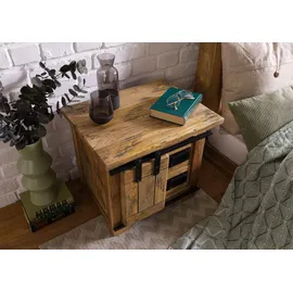 Massivmoebel24 Nachtschrank Mango 50 x 40 x 45 cm Beige