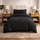 Komfortec Premium Schwarz 155 x 220 cm + 40 x 80 cm