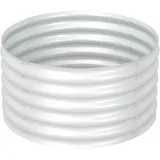 vidaXL Garten-Hochbeet verzinkter Stahl 80 x 80 x 44 cm Silber