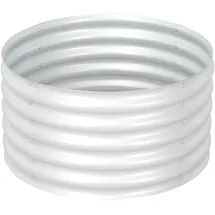 vidaXL Garten-Hochbeet verzinkter Stahl 80 x 80 x 44 cm Silber