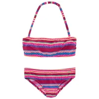 Buffalo Bandeau-Bikini Lux Kids mit abstraktem Druck rot 146/152