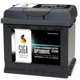 SIGA Autobatterie Batterie 55AH 12V 580A/EN statt 44Ah 45Ah 50Ah 51Ah 52Ah 54Ah