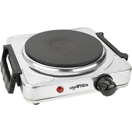 Grafner Kochplatte einzel 1000 Watt mit klappbaren Griffen Edelstahl KP10881
