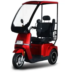 Stormborn R5 Elektro-Dreiradroller 25 km/h - rot - mit Dach
